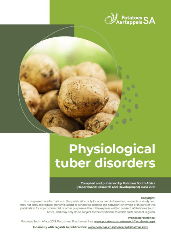 Physiological tuber disorders cover